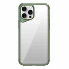 For iPhone 15 Pro Max Ice Transparent Series TPU + PC + Acrylic Hybrid Phone Case(Green) - 1