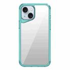 For iPhone 15 Ice Transparent Series TPU + PC + Acrylic Hybrid Phone Case(Blue) - 1