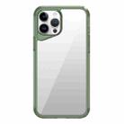 For iPhone 14 Pro Ice Transparent Series TPU + PC + Acrylic Hybrid Phone Case(Green) - 1