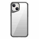 For iPhone 14 Ice Transparent Series TPU + PC + Acrylic Hybrid Phone Case(Grey) - 1