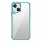 For iPhone 14 Ice Transparent Series TPU + PC + Acrylic Hybrid Phone Case(Blue) - 1