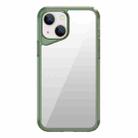 For iPhone 13 Ice Transparent Series TPU + PC + Acrylic Hybrid Phone Case(Green) - 1