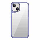 For iPhone 13 Ice Transparent Series TPU + PC + Acrylic Hybrid Phone Case(Purple) - 1