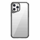 For iPhone 12 Pro Max Ice Transparent Series TPU + PC + Acrylic Hybrid Phone Case(Grey) - 1