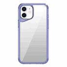 For iPhone 12 Ice Transparent Series TPU + PC + Acrylic Hybrid Phone Case(Purple) - 1