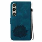 For Sony Xperia 1 VI Lotus Embossed Leather Phone Case(Dark Blue) - 3