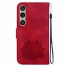 For Sony Xperia 1 VI Lotus Embossed Leather Phone Case(Red) - 3