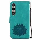 For Sony Xperia 1 VI Lotus Embossed Leather Phone Case(Green) - 3