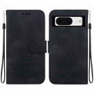 For Google Pixel 8 Lotus Embossed Leather Phone Case(Black) - 1