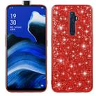 For OPPO Reno2 Z Glitter Powder Shockproof TPU Protective Case(Red) - 1