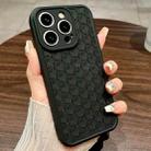 For iPhone 15 Pro Max Honeycomb Cooling TPU Phone Case(Black) - 1