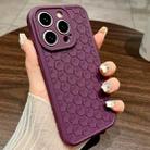 For iPhone 13 Pro Honeycomb Cooling TPU Phone Case(Purple) - 1