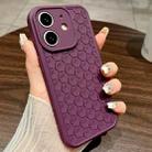 For iPhone 11 Honeycomb Cooling TPU Phone Case(Purple) - 1