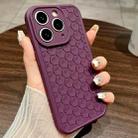 For iPhone 11 Pro Max Honeycomb Cooling TPU Phone Case(Purple) - 1