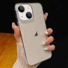 For iPhone 14 Crystal Clear Glitter PC Phone Case(Transparent) - 1