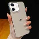 For iPhone 12 Crystal Clear Glitter PC Phone Case(Transparent) - 1