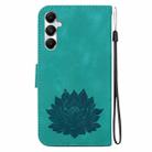 For Samsung Galaxy A05s Lotus Embossed Leather Phone Case(Green) - 3