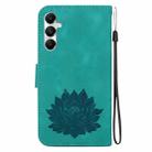 For Samsung Galaxy A35 5G Lotus Embossed Leather Phone Case(Green) - 3