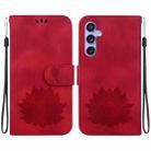 For Samsung Galaxy S23 FE 5G Lotus Embossed Leather Phone Case(Red) - 1