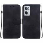 For OnePlus Nord CE 2 5G Lotus Embossed Leather Phone Case(Black) - 1