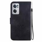 For OnePlus Nord CE 2 5G Lotus Embossed Leather Phone Case(Black) - 3