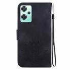 For OnePlus Nord CE 2 Lite 5G Lotus Embossed Leather Phone Case(Black) - 3