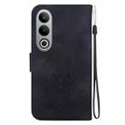 For OnePlus Nord CE4 Lotus Embossed Leather Phone Case(Black) - 3