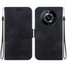 For Realme 11 Pro / 11 Pro+ 5G Lotus Embossed Leather Phone Case(Black) - 1