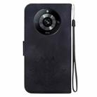 For Realme Narzo 60 Pro Lotus Embossed Leather Phone Case(Black) - 3