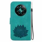 For Realme C53 / C53 India / C51 Lotus Embossed Leather Phone Case(Green) - 3