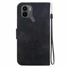 For Xiaomi Redmi A1+ / A2+ Lotus Embossed Leather Phone Case(Black) - 3