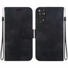 For Xiaomi Redmi Note 11 Global / Note 11S Lotus Embossed Leather Phone Case(Black) - 1