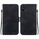 For Xiaomi Redmi 9A / 9i Sport / 9A Sport Lotus Embossed Leather Phone Case(Black) - 1