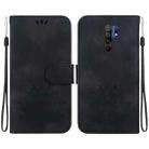 For Xiaomi Redmi 9 / 9 Prime Lotus Embossed Leather Phone Case(Black) - 1