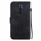 For Xiaomi Redmi 9 / 9 Prime Lotus Embossed Leather Phone Case(Black) - 3