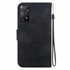 For Redmi Note 11 Pro 4G / 5G Global Lotus Embossed Leather Phone Case(Black) - 3