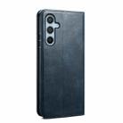 For Samsung Galaxy S25 5G Oil Wax Crazy Horse Texture Leather Phone Case(Blue) - 3