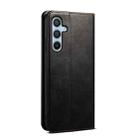 For Samsung Galaxy S25+ 5G Oil Wax Crazy Horse Texture Leather Phone Case(Black) - 3
