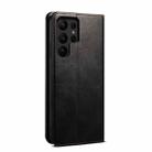 For Samsung Galaxy S25 Ultra 5G Oil Wax Crazy Horse Texture Leather Phone Case(Black) - 3