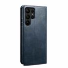 For Samsung Galaxy S25 Ultra 5G Oil Wax Crazy Horse Texture Leather Phone Case(Blue) - 3