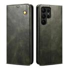 For Samsung Galaxy S25 Ultra 5G Oil Wax Crazy Horse Texture Leather Phone Case(Green) - 1