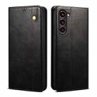 For Samsung Galaxy S24+ 5G Oil Wax Crazy Horse Texture Leather Phone Case(Black) - 1