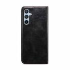 For Samsung Galaxy S25 FE 5G Oil Wax Crazy Horse Texture Leather Phone Case(Black) - 3
