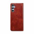 For Samsung Galaxy S25 FE 5G Oil Wax Crazy Horse Texture Leather Phone Case(Brown) - 3