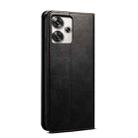 For Xiaomi Poco M6 4G Oil Wax Crazy Horse Texture Leather Phone Case(Black) - 3