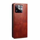 For Xiaomi 15 Pro Oil Wax Crazy Horse Texture Leather Phone Case(Brown) - 3