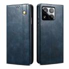 For Xiaomi 15 Pro Oil Wax Crazy Horse Texture Leather Phone Case(Blue) - 1