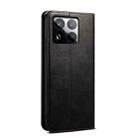 For Xiaomi 15 Oil Wax Crazy Horse Texture Leather Phone Case(Black) - 3