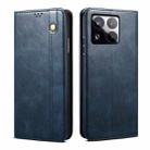 For Xiaomi 15 Oil Wax Crazy Horse Texture Leather Phone Case(Blue) - 1
