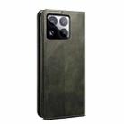 For Xiaomi 15 Oil Wax Crazy Horse Texture Leather Phone Case(Green) - 3
